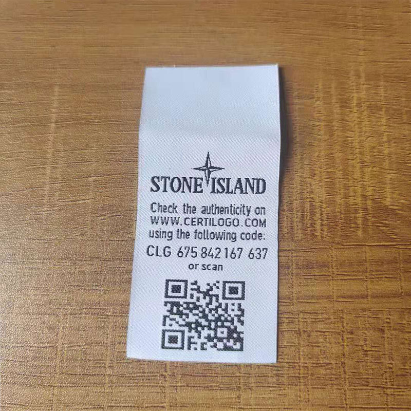 Weaving logo button island button embroidered logo tag badge collar logo in stock label ghost armband armband stone cloth logo