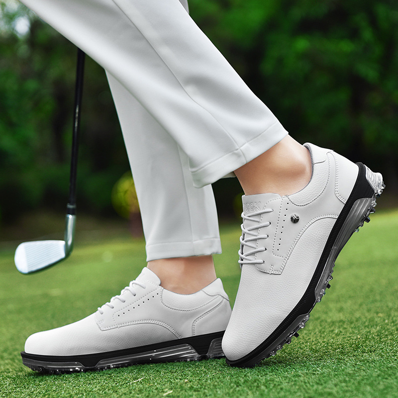 Factory direct cross-border 2025 new men's plus size low breathable non-slip waterproof golf shoes training shoes