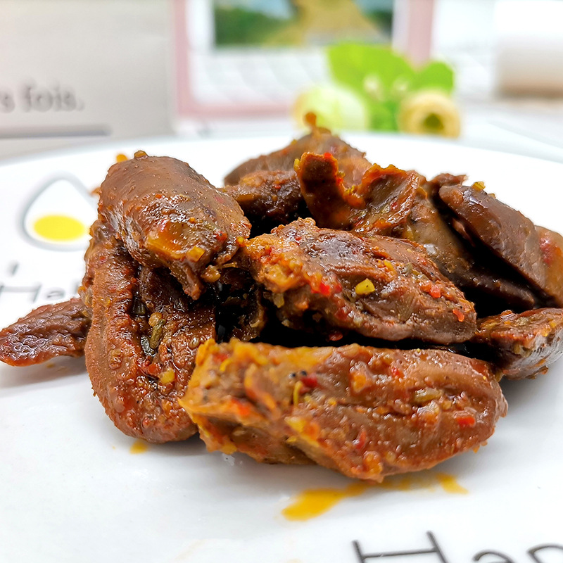 Marinated Chicken Heart with Loving Bbq Flavor 25g, Marinated Snack with Country Flavor, Ready-To-Eat Nostalgic Snack with Free Shipping