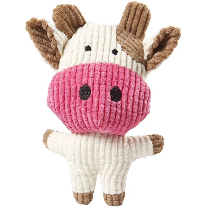 Pet supplies Amazon dogs and cats bite-resistant molars corn velvet sound accompany a variety of cartoon plush toy in stock