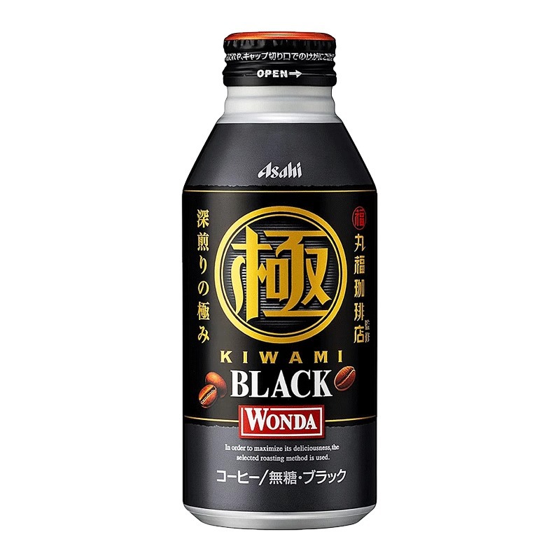Japanese imported ASAHI ashiji Maruko black coffee deep fried sugar-free instant black coffee drink wholesale