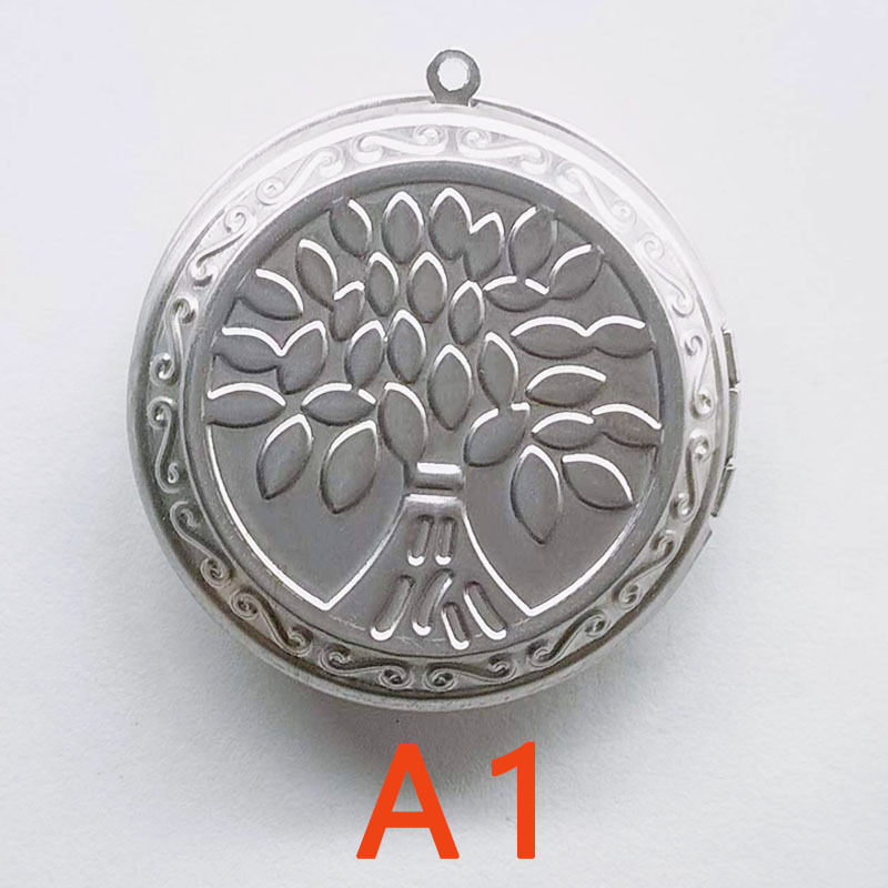 Factory direct stainless steel phase box pendant foreign trade hot smooth phase box Square round heart-shaped jewelry accessories