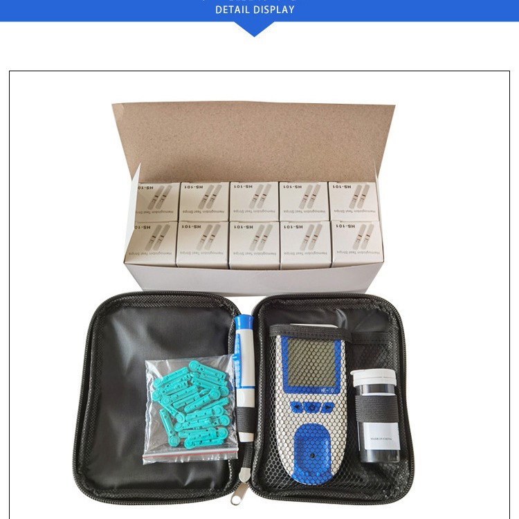 Factory hemoglobin detector to measure household suit containing 25 hemoglobin test paper English suit
