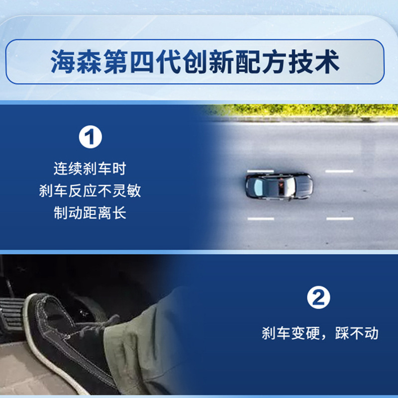 Hesen brake fluid DOT4 clutch oil all-car car electric motorcycle disc brake universal 800g