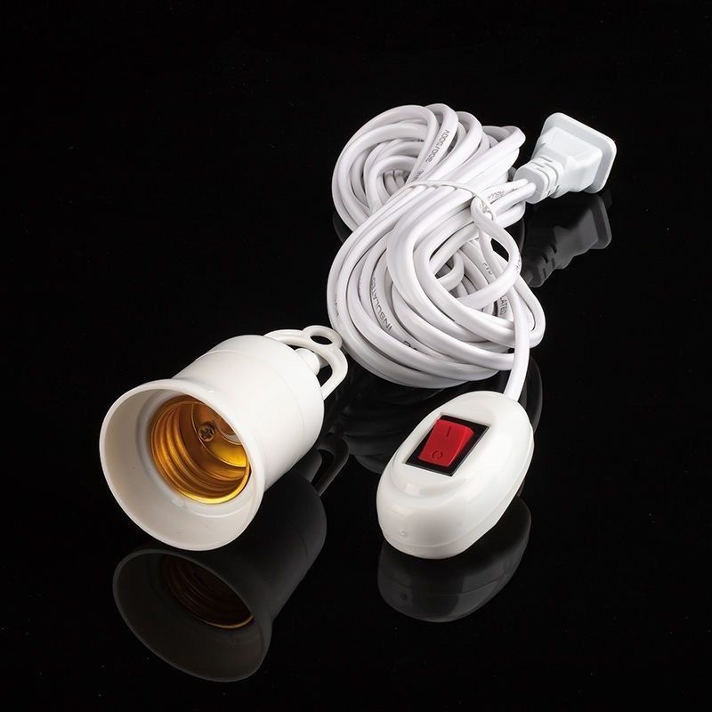 Factory direct supply with line lamp holder e27 suspension universal screw two plugs with switch lamp 3/5/8/10 meters long