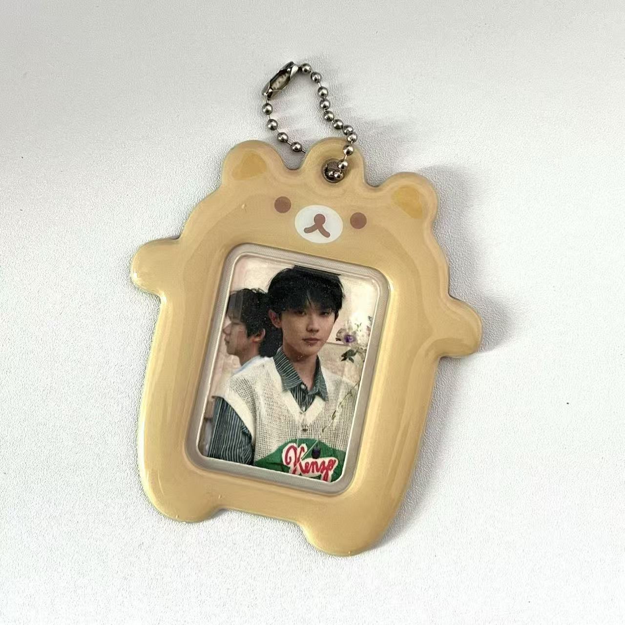 Kao Matsu Bear Small 2-inch ID Card Set Hand Account Book Decoration Aidou Photo Pendant