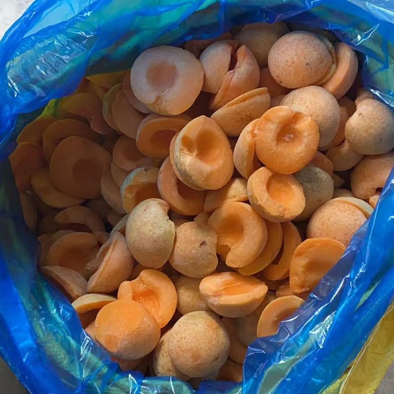Frozen apricot slices frozen apricot slices Golden Sun apricot slices preserved fruit raw materials