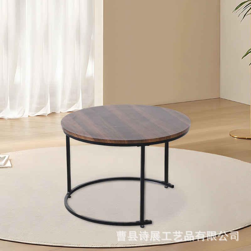 in stock Small Apartment Coffee Table Living Room High-grade Household Simple Side Table Windowsill Creative Afternoon Tea Round Table
