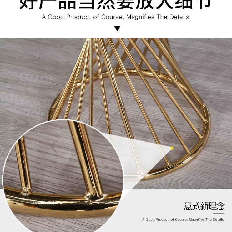 Twisted Waist Coffee Table Gold Plated Small Round Table Sofa Side Table Modern Simple Nail Art Shop Acrylic Slab Table