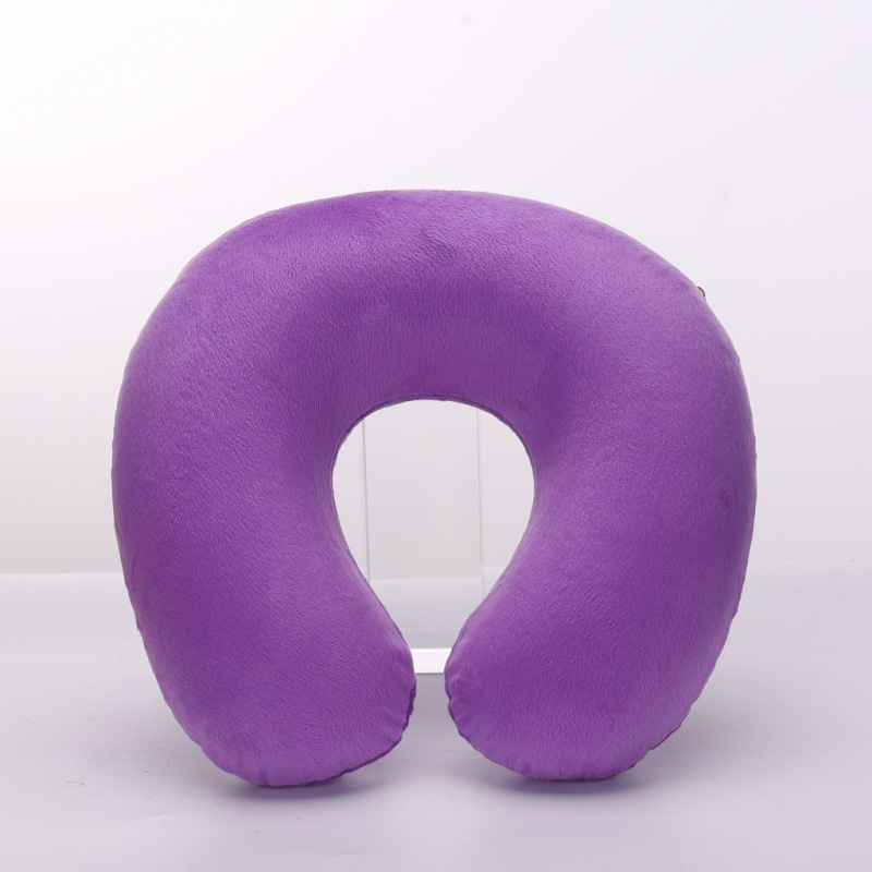 Short plush jacket pvc pillow core inflatable pillow outdoor neck pillow travel pillow pillow pillow nap pillow u-shaped u-shaped pillow