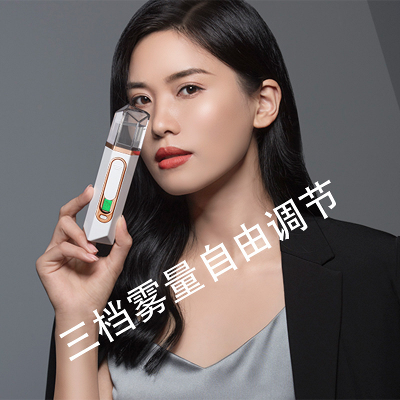 Hydrating Instrument Steaming Face Sprayer Household Charging Hydrating Instrument Handheld Skin Testing Beauty Instrument Humidifier Non-Nano
