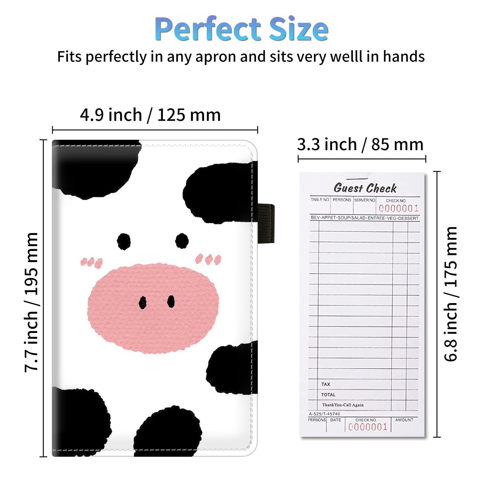 Cross-border Europe and the United States PU waiter waiter wallet tip menu clip hotel waiter order this custom