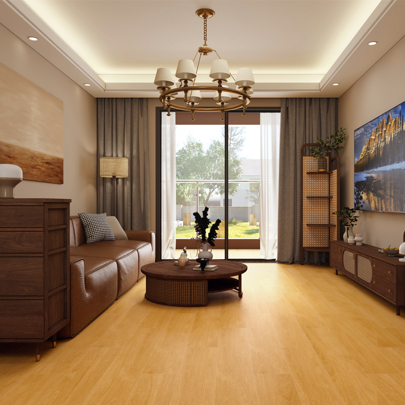 All-Ceramic Double Zero Wood Grain Tiles 200×1200 Antique Style Living Room Bedroom Non-Slip Wood Grain Tiles Imitation Wood Floor Tiles