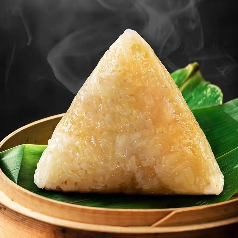 Authentic Original Flavor Fresh Handmade Empty Packaging Breakfast Wholesale from Xianyang Jiaxing White Rice Zongzi and Clear Water Zongzi