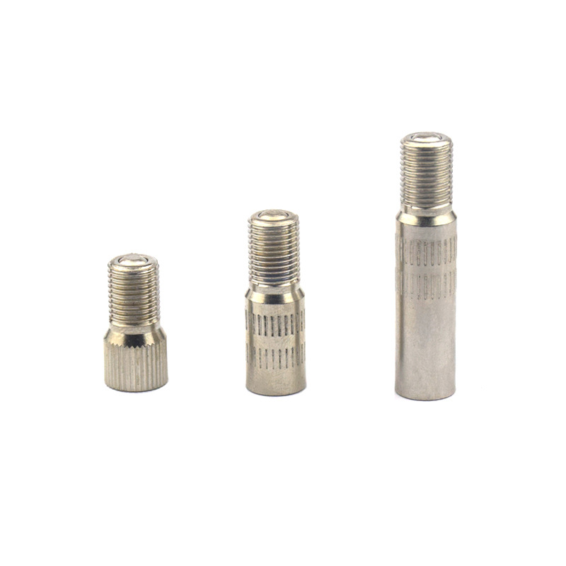 Металлическая насадка для клапана автомобиля, удлинитель, медный хромированный, длина 39 мм