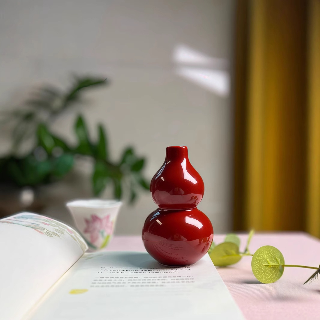 Ceramic small vase home tea room desktop decoration creative flower arrangement flower dried plant hydroponic container