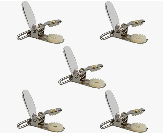 Men's Sling with Glue Duckbill Clip Men's Sling Anti-Slip Duckbill Buckle with Pin Strap Nail Style Sling Clip Buckle 0028