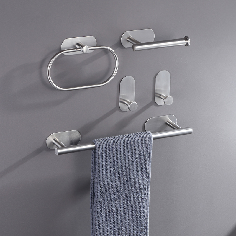 Stainless Steel Towel Ring Towel Rack Bathroom Towel Bar Bathroom Accessories Set Bath Towel Rack Bathroom Paper Towel Rack