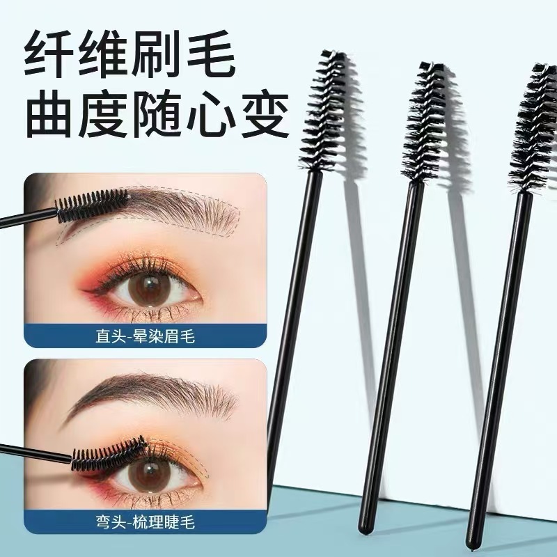 Disposable Solid Eyebrow Brush Eyelash Comb Eyelash Curling Spiral Brush Beauty Tool Makeup Brush Eyelash Brush