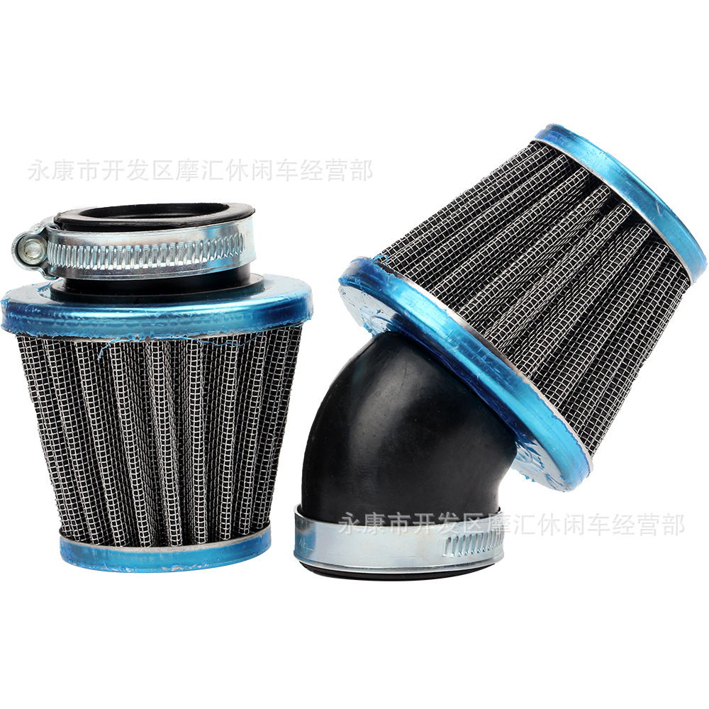 Off-Road Motorcycle Atv Four-Wheel Atv Accessories 35-60mm Iron Steel Air Filter Air Filter Straight Oblique Mouth