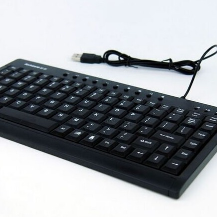 Cross-Border Wholesale L-100 Notebook Keypad Desktop Keyboard | Ultra-Thin Iron Plate Multimedia Wired Keyboard