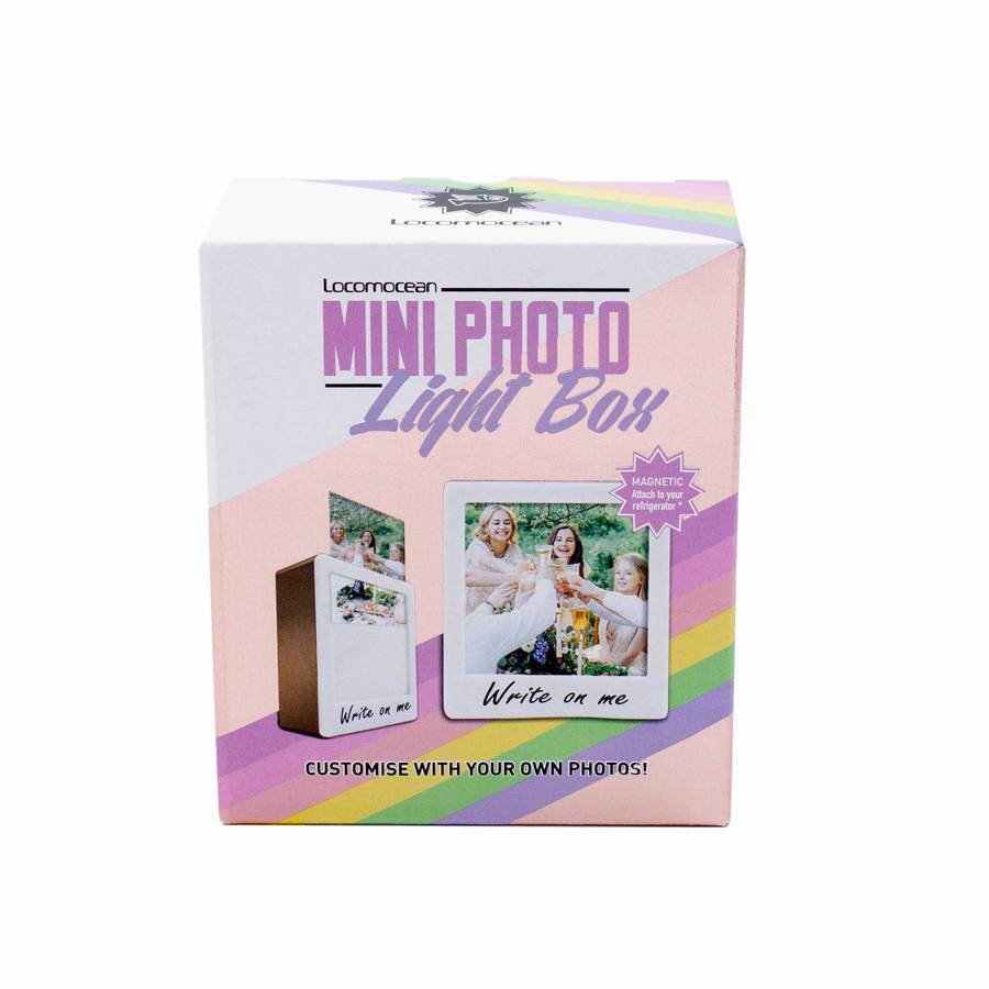 Magnetic A7 photo light box with slot creative gift souvenir with backlight can message photo box creative pendulum