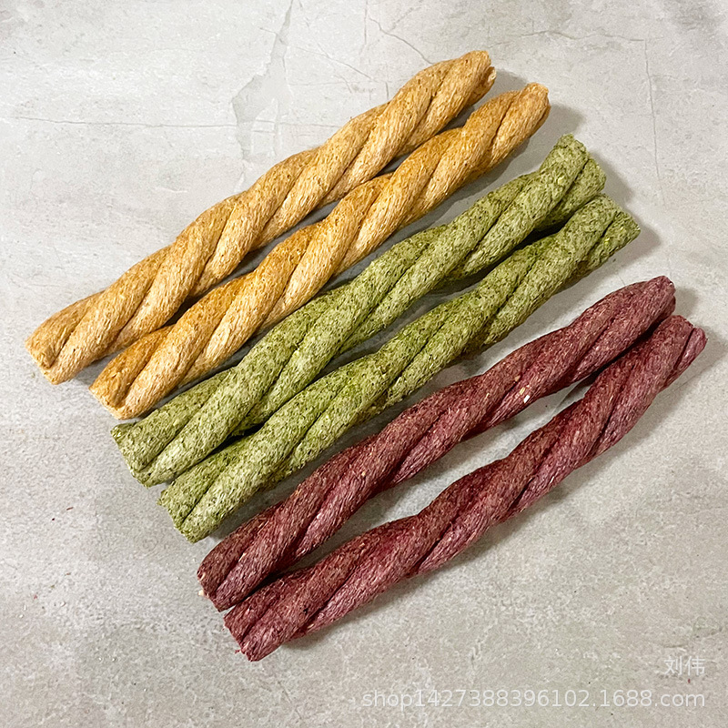 Pet Twist Grass Stick Rabbit Molar Totoro Alfalfa Grass Oat Grass Beet Flavor Dutch Pig Herbage Stick Snack
