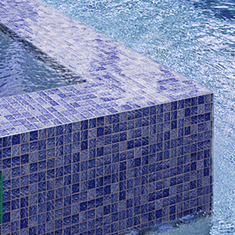 Swimming Pool Ceramic Mosaic Tile Puzzle Blue Mediterranean Outdoor Hotel Pool Fish Pond Landscape Pool Tiles