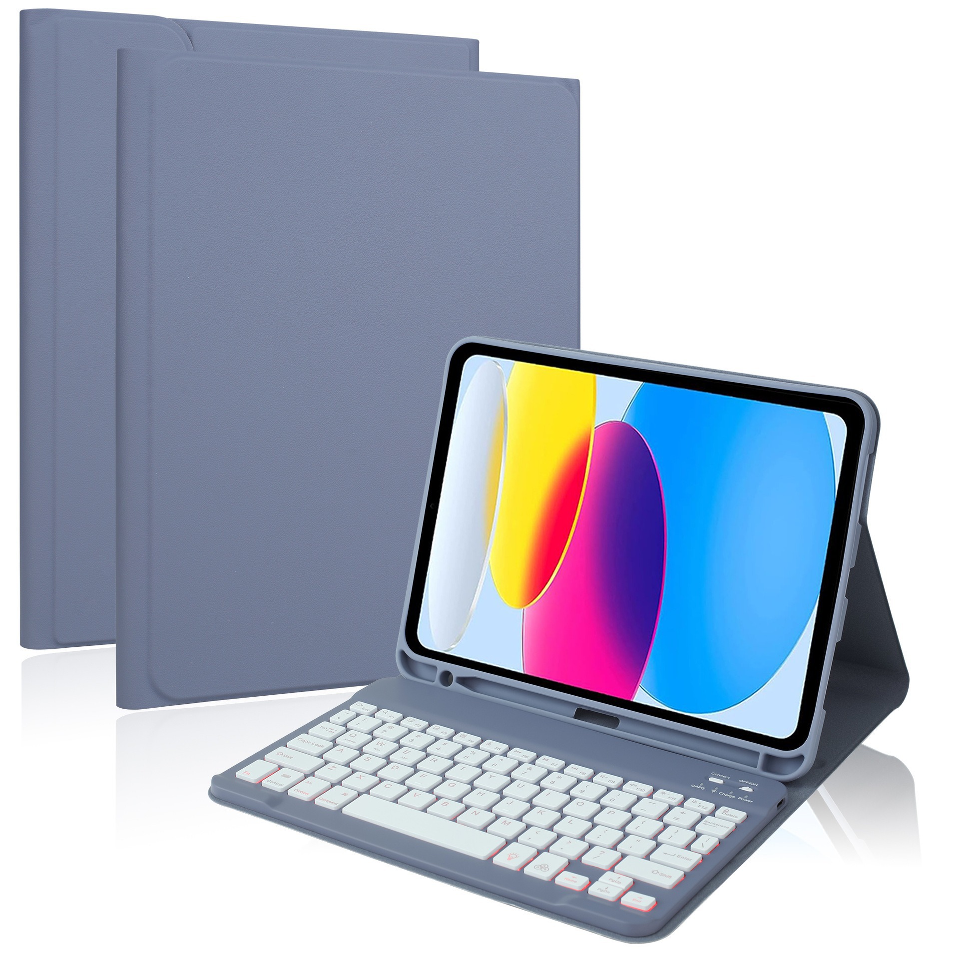 Suitable for M4 Apple Tablet Case iPad Air110.9.7 Generation Colorful Backlight Bluetooth Keyboard Protective Cover 16