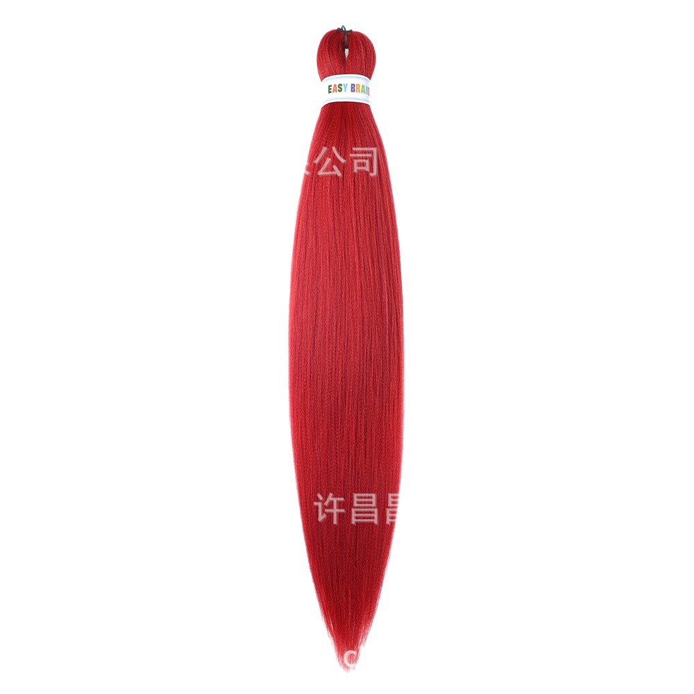 New Color Low Temperature Flame Retardant Fluffy Big Braid Low Temperature Styling Wig Wholesale 26 Inches 90Gez Braid Hair