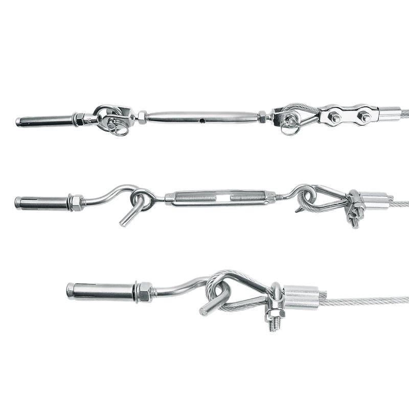 Free Shipping Stainless Steel 304 Wire Rope Lifting Pulley Traction Clothes Rack Wire 100m with Aluminum Sleeve High Strength