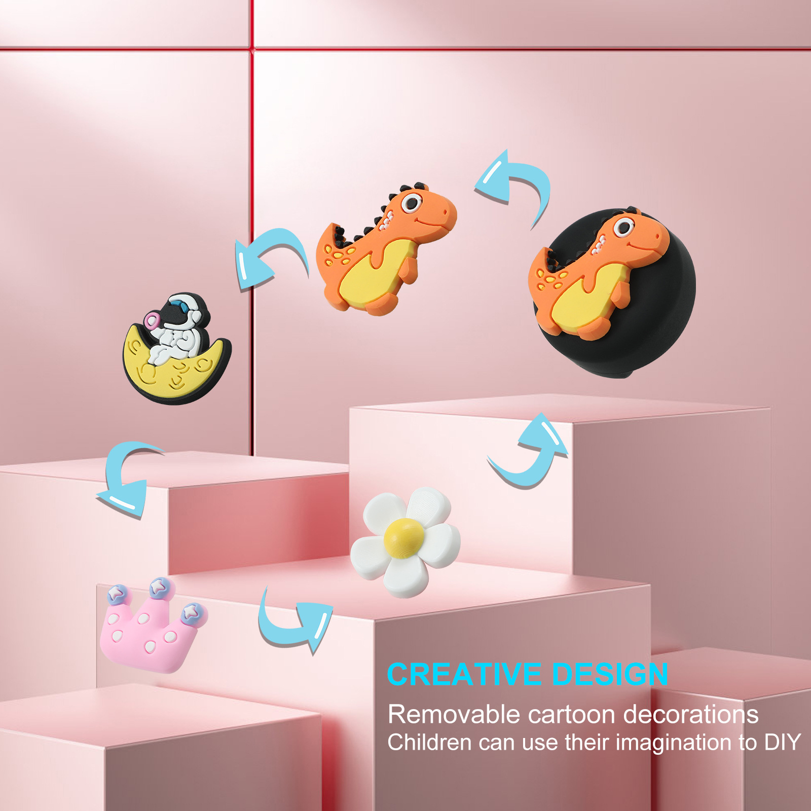 Suitable for Airtag Protective Cover Apple Anti-Lost Device Locator Cartoon Kidsren's Shoelace Airtag Cartoon Protective Case