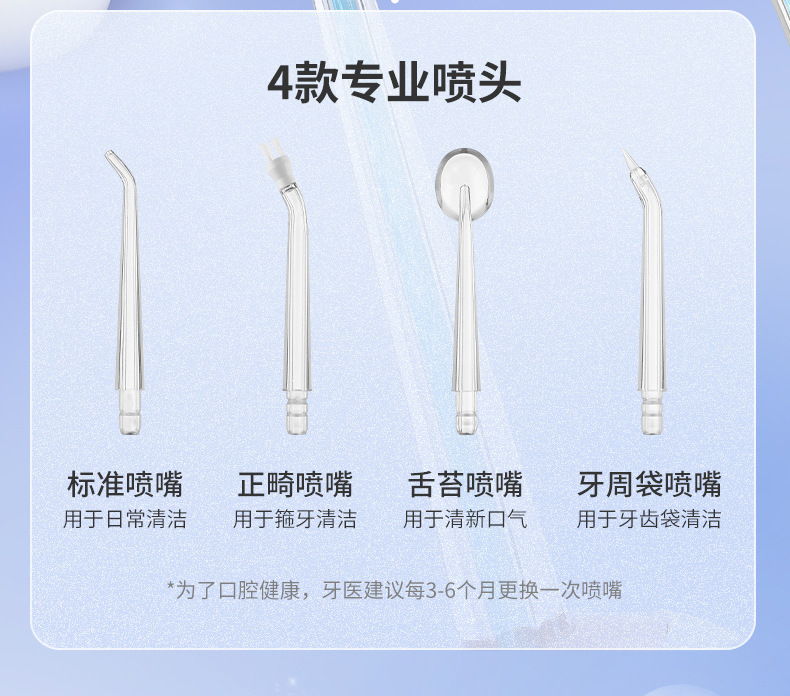 Замена насадки для стоматологического ирригатора, стандартная насадка для ортодонтического флоссера