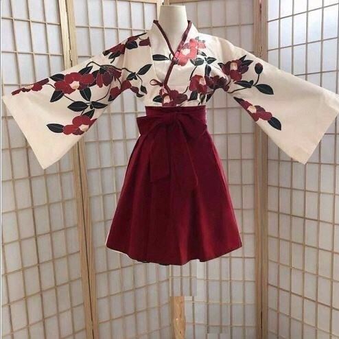 2024 New Improved Han Dynasty Poppy Black Tea Flower Oriental Retro Chinese Style Suit Girl Cosplay Class Uniform