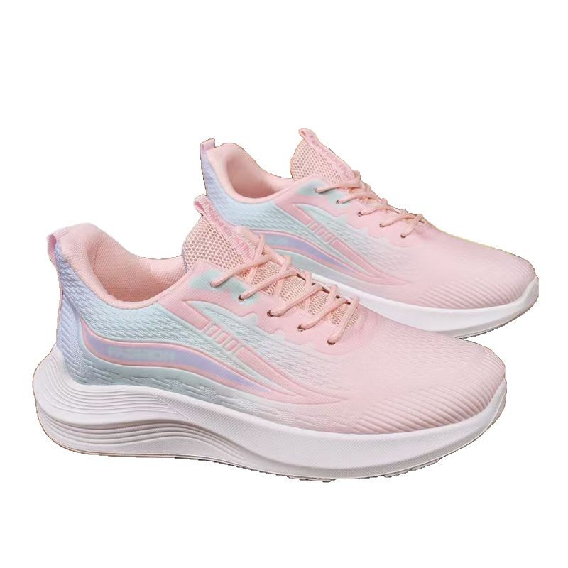 2025 New Spring and Autumn New Ultra Light Running Shoes sneaker Breathable Shock Absorption Soft Sole Student Light Running Women's Shoes