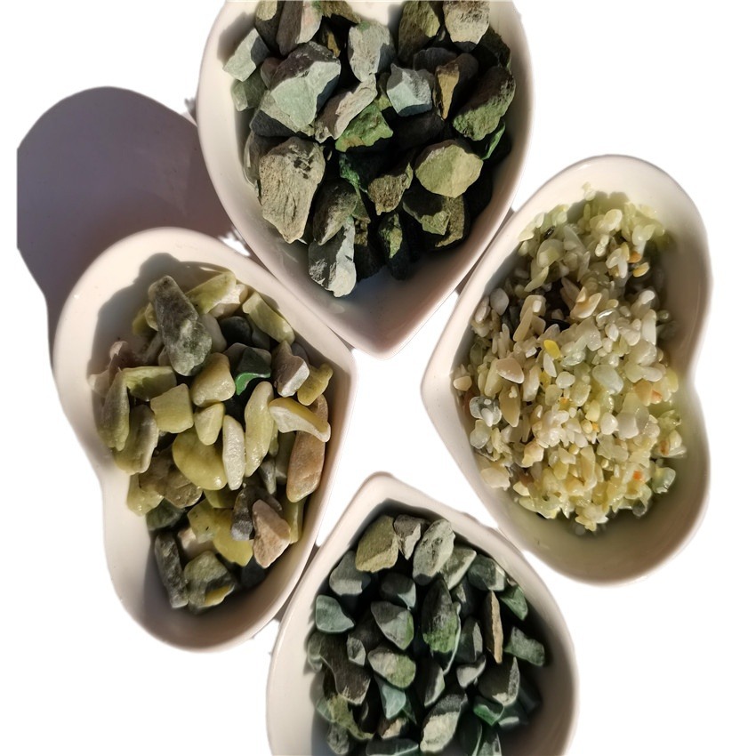 Stone gravel garden supply black pebble White small stone color succulent potted paving stone