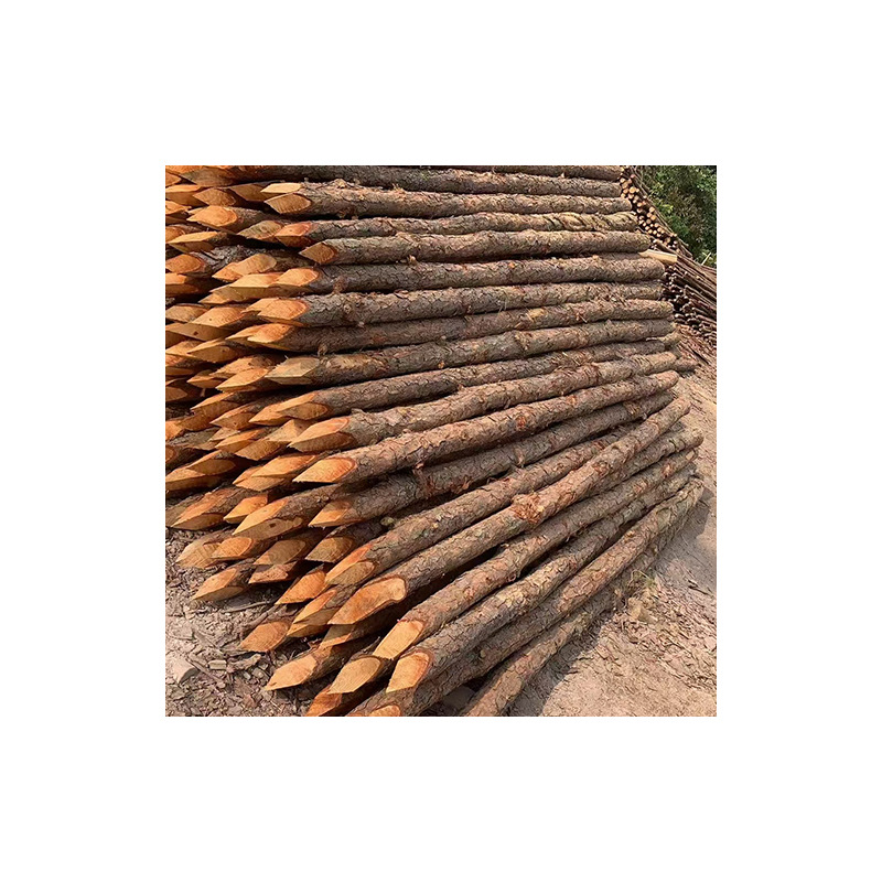 Pine pile River piling Wood water conservancy civil engineering Flood control Anti-flood timber pile Greening support pole Wood pile Log pile
