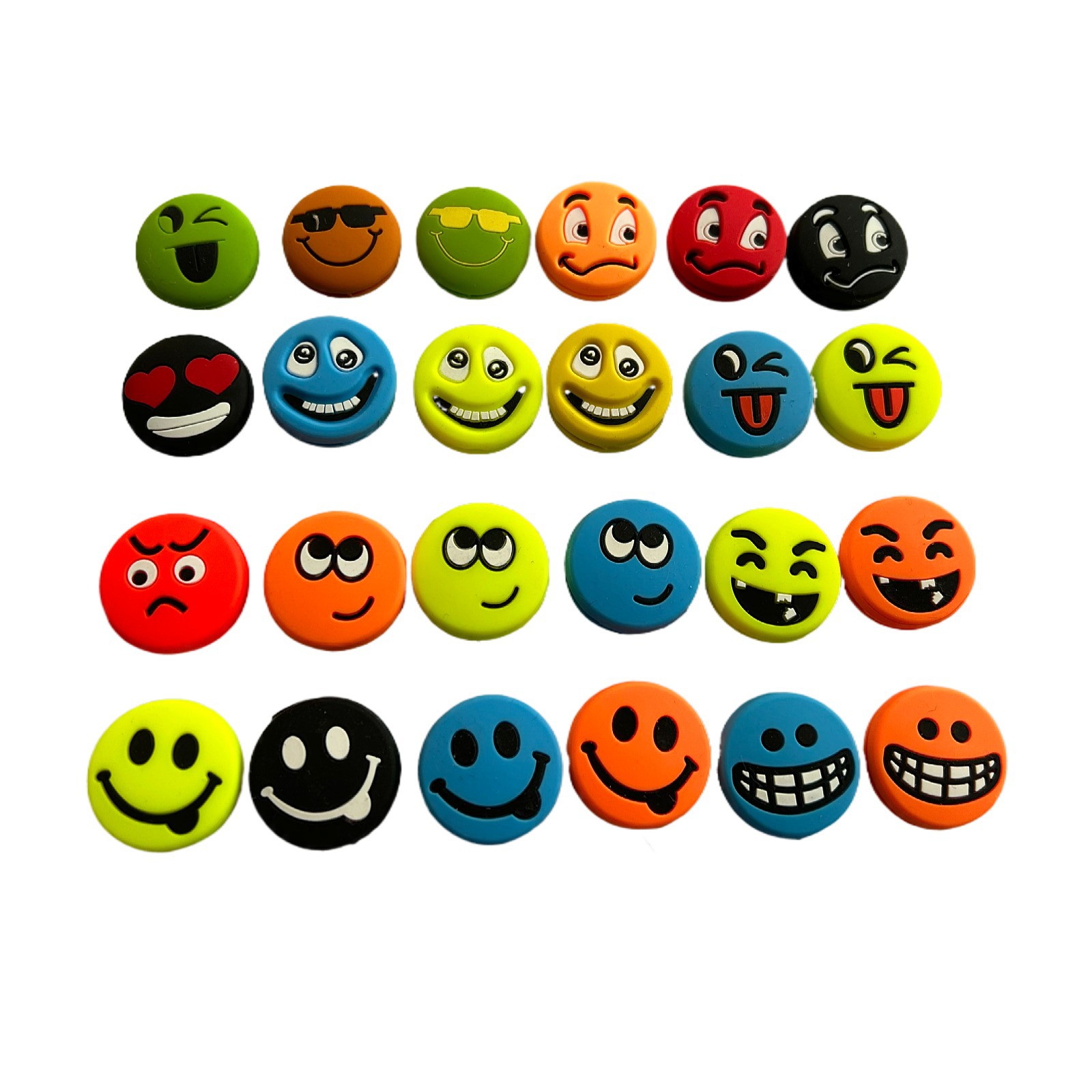 A variety of expression Emperor silicone fun tennis racket shock absorber personality Smiley racket shock absorber buffer grain