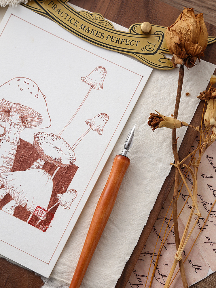 Tachikawa Pen Tip Wooden Rod Dip Pen Fountain Pen Light Color Hook Line Painting Pen Comic Watercolor Pen Tip