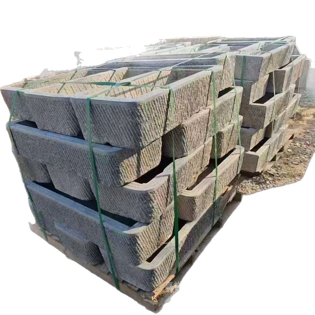 Bluestone Old Stone Groove Stone Carving Vintage Fish Tank Old Cattle Groove Pig Groove Wash Basin Flower Pot Indoor Water Ornaments Decoration