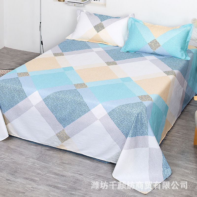 Factory Bed Sheets Thickened Scrub Bed Sheets Single Piece Student Dormitory Bed Sheets Scrub Bed Sheets for Single Bed