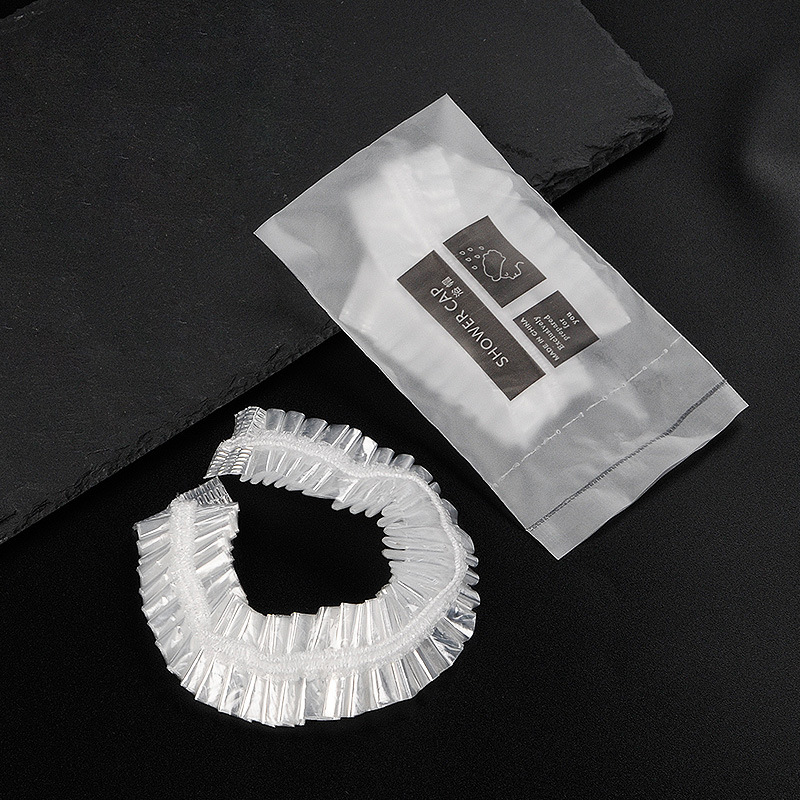 Disposable Shower Cap Premium Hotel Shower Cap Waterproof Bath Beauty Salon Large Thickened Headgear Individual Packaging Larged