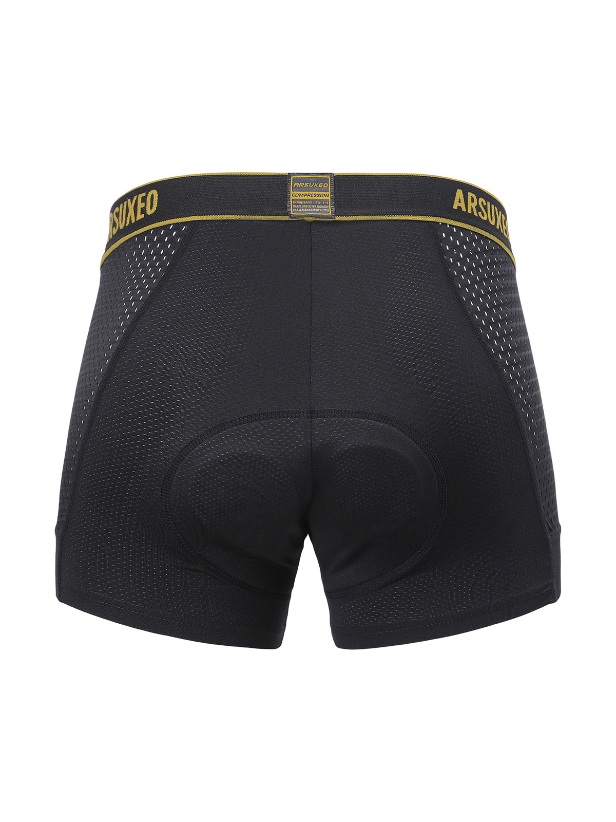 Men's Cycling Underwear Cycling Clothing Flat Mesh Breathable Quick-Drying Thickeneded Shock-Absorbing Silicone Cushion Cross-Border 002C