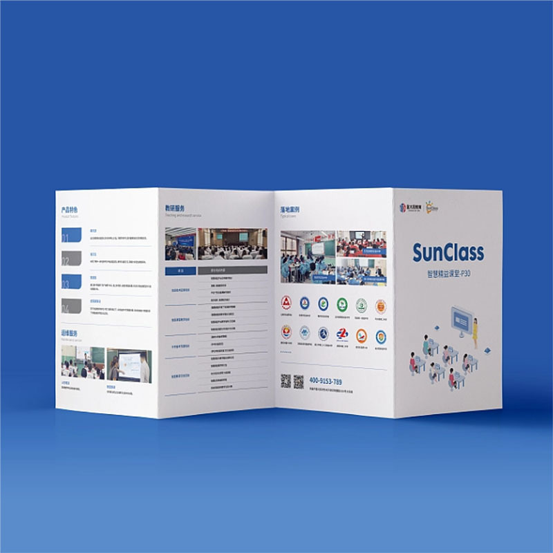 A5A4A3 Color Leaflet Single Page 70% off Leaflets Customized Opening Advertisement Flyer Printing Instruction Manual Printing