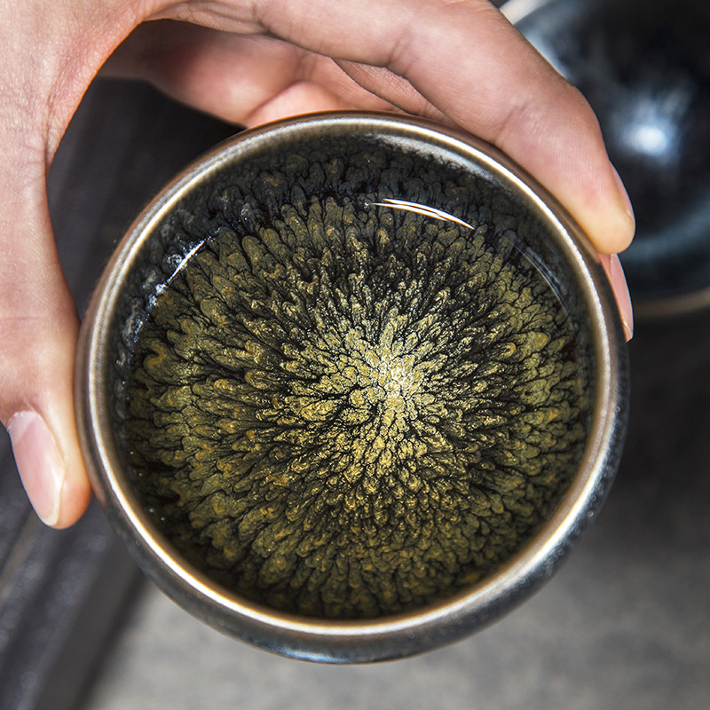 Handmade Baihua Jianzhan Tea Cup Tea Cup Tea Bowl Iron Fit Jianzhan Kung Fu Tea Cup Master Cup Personal Cup