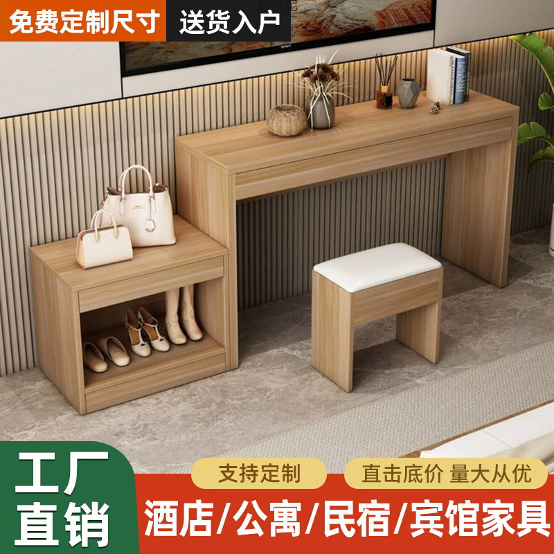 ТВ тумба для гостиницы, стол для багажа, прямоугольная простая комбинация, стандартный набор мебели для отелей и B&B, специальная фабрика