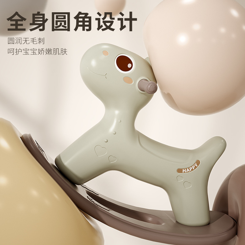 Manufacturers supply children's love rocking horse scooter two-in-one baby birthday gift baby toy car