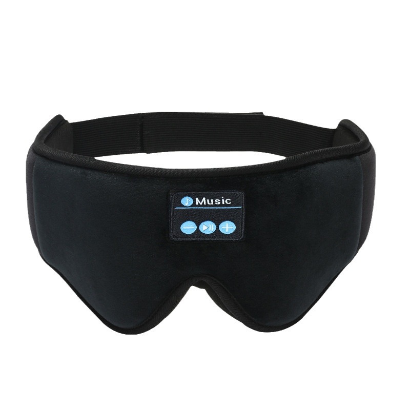 New White dry sound Bluetooth sleep music eye mask student white collar nap listening music 3D cotton Bluetooth music Smart Eye