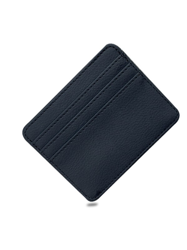 Casual Thin Large-Capacity Small Card Holder Multi-Function Card Slot for Men and Women Exquisite Leather Pu Card Holder Card Holder Wholesale