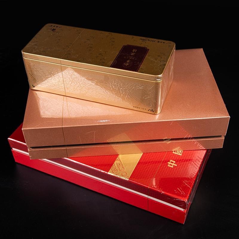 Bopp Cigarette Packaging Film, Special Heat-Sealing Film for Tea Gift Boxes, Transparent Waterproof Film, Plastic Sheet, Gold Wire Drawing Film